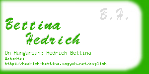 bettina hedrich business card